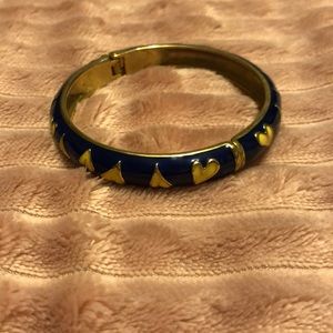 Betsey Johnson Enamel Heart Bangle